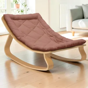 Baby Rocker - Beech / Rosewood - 38 x 70 x 45 cm